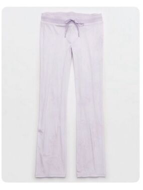 Aerie Dreamy Velour Low Rise Pant